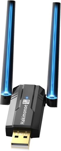 Latest Bluetooth 5.3 Adapter for PC Desktop, Mini Wireless Transmitter Dongle for Windows 11/10/8.1 Computer Laptop, Plug & Play, Pair w/Bluetooth Headset Speaker Smartphone Keyboard Mouse Printers in Saudi Arabia