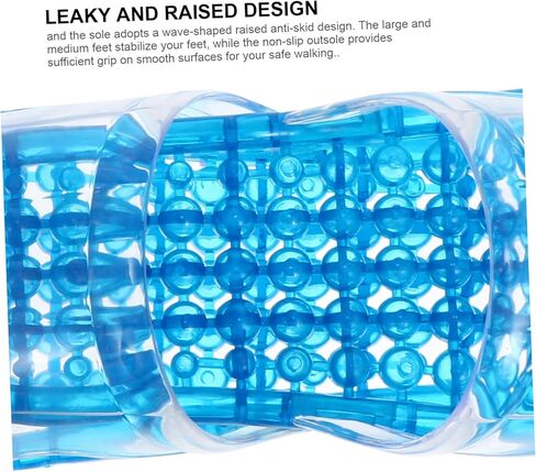 Hollowed Bath Slippers Quick Drying Design 1 Pair of Crystal Massage Slippers for Bathroom Comfortable Draining for Home Use in Saudi Arabia