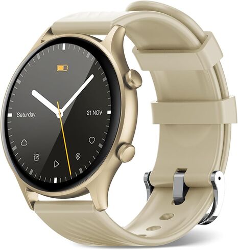 Smart Watch for Men,Answer/Dial Calls,Waterproof Fitness Watch with 150+ Sport Modes, Heart Rate Monitor, Smartwatch for iPhone Android Compatible, 1.4“ Round Black in Saudi Arabia