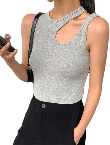 المرأة عادية Y2k قطع تانك القمم أكمام المحاصيل الأعلى المرأة Camisetas in Saudi Arabia
