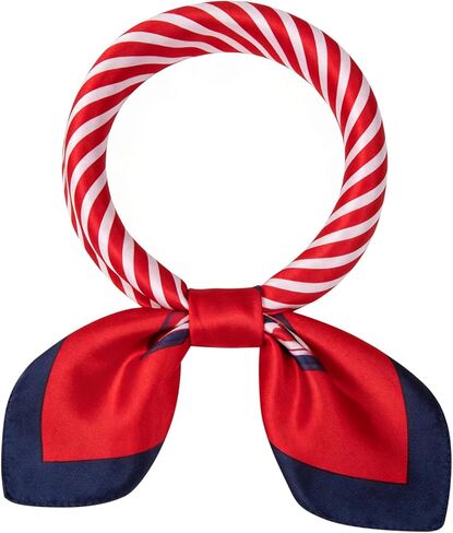 Sailor Scarf Stain Flight Attendant Scarfs Small Square Formal Neck Scarf Wrap for Women Costume in Kuwait