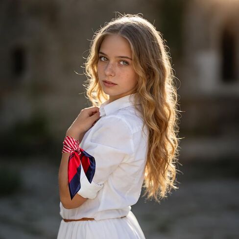 Sailor Scarf Stain Flight Attendant Scarfs Small Square Formal Neck Scarf Wrap for Women Costume in Kuwait