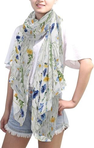 وشاح حريري طويل للسيدات، شال ساتان شيفون كبير الحجم، غطاء رأس واقي من الشمس in Kuwait