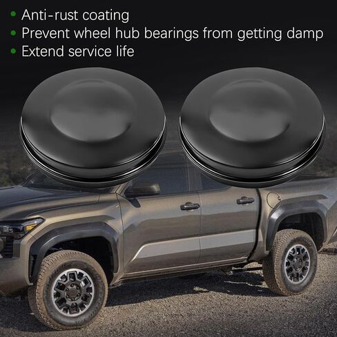 43514-28010 2Pcs Front Hub Grease Caps Fit for 1996-2023 Toyota Tacoma 4Runner Tundra Previa Sequoia FJ Cruiser for 2013-2019 Lexus GX470 GX460 GX400 Replace 43514-0K010 in Kuwait
