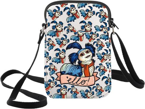 WZMPA Funny Ello Worm Crossbody Bag Magic Maze Worm Fans Gift Sarah & Jareth Shoulder Bag Whimsy Worm Merchandise in Saudi Arabia