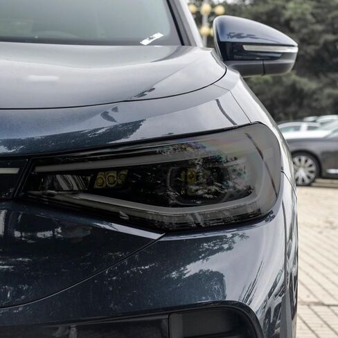 سيارة الجبهة غشاء خفيف لشركة فولكس فاجن ل Id.4 Crozz 2021-2024 سيارة العلوي طبقة رقيقة واقية الفينيل استعادة شفاف أسود Tpusticker in Kuwait