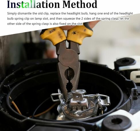 9PCS Car Headlight Retaining Clip with 9 Size,H1 H3 H4 H7 Headlight Bulb Retainer Clip for Shock Absorption,Portable Headlights Clips Spring Clamps Car Accessories for Cars,SUVs in Kuwait