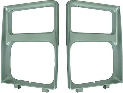 Front Headlight Bezels With Single Headlamps Compatible with Chevrolet & GMC C & K Series 1985-1987 | DIRECT REPLACEMENT | Plastic | 15598726 15598725 | GM2513182 GM2512182 in Saudi Arabia