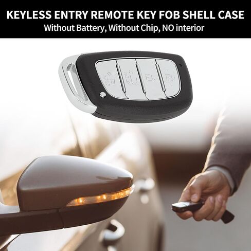 X AUTOHAUX Key Shell Keyless Entry Remote Key Fob Replacement for Hyundai Tucson 2014-2020 for Hyundai Elantra 2014-2020 4 Buttons in Saudi Arabia