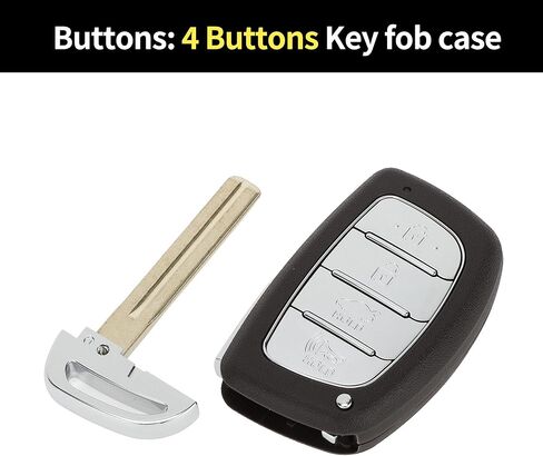 X AUTOHAUX Key Shell Keyless Entry Remote Key Fob Replacement for Hyundai Tucson 2014-2020 for Hyundai Elantra 2014-2020 4 Buttons in Saudi Arabia