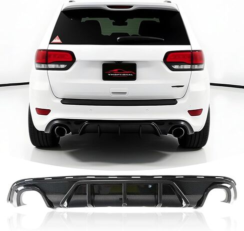 Front Bumper Lip Splitter Spoiler Compatible with Jeep Grand Cherokee SRT (2014-2021)/ Trackhawk (2018-2021) Air Dams Chin Spoiler Grand Cherokee SRT Accessories (Gloss Black, Front Lip) in Saudi Arabia