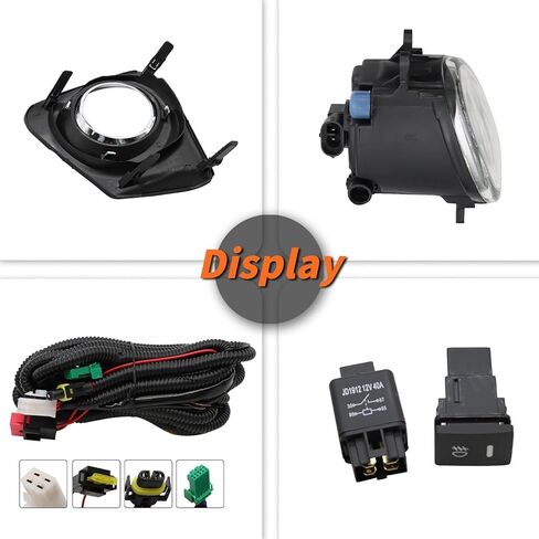 Fog Lights Assembly Compatible with Corolla 2011 2012 2013 Pair Front Fog Lamp w/Bezel & Wiring Harness Switch 8148202200 8148102210 Driver and Passenger Side in Saudi Arabia