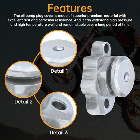 Windance Oil Pump Plug Cover Block Off Kit Fit for Yamaha Y-Zinger PW50 PW80 1981-2025,with Silicone O-Ring, Bolts, Port Caps in Saudi Arabia