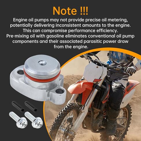 Windance Oil Pump Plug Cover Block Off Kit Fit for Yamaha Y-Zinger PW50 PW80 1981-2025,with Silicone O-Ring, Bolts, Port Caps in Saudi Arabia