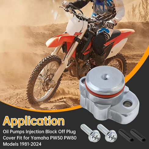 Windance Oil Pump Plug Cover Block Off Kit Fit for Yamaha Y-Zinger PW50 PW80 1981-2025,with Silicone O-Ring, Bolts, Port Caps in Saudi Arabia