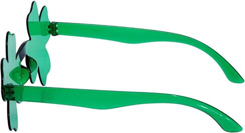 قطعتان من نظارات عيد القديس باتريك الخضراء شامروك، نظارات أيرلندية بأربع أوراق، نظارات البرسيم الأخضر لصالح الحفلات in Kuwait