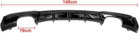 Rear Diffuser for 2013-2019 BMW 3 Series F30 F31 328i 330i MT MP M-Sport Rear Bumper Lower Lip,Glossy Black Diffuser,Double Side Dual Out in Kuwait