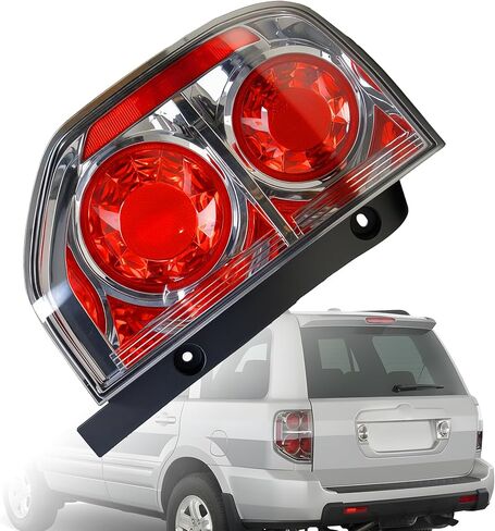 Tail Light Compatible With 2006-2008 Honda Pilot (Left Driver Side), Replace HO2800162 33551-S9V-A11 in Saudi Arabia