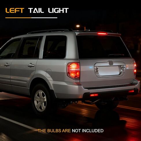 Tail Light Compatible With 2006-2008 Honda Pilot (Left Driver Side), Replace HO2800162 33551-S9V-A11 in Saudi Arabia