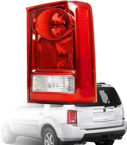 Tail Light Compatible With 2006-2008 Honda Pilot (Left Driver Side), Replace HO2800162 33551-S9V-A11 in Saudi Arabia