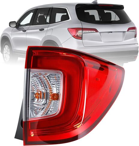Tail Light Compatible With 2006-2008 Honda Pilot (Left Driver Side), Replace HO2800162 33551-S9V-A11 in Saudi Arabia