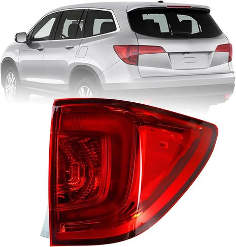 Tail Light Compatible With 2006-2008 Honda Pilot (Left Driver Side), Replace HO2800162 33551-S9V-A11 in Saudi Arabia