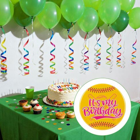Softball It’s My Birthday Pin, 2.3in/5.8cm Softball Happy Birthday Pin Sport Theme Badge Button Party Supply for Celebration in Saudi Arabia