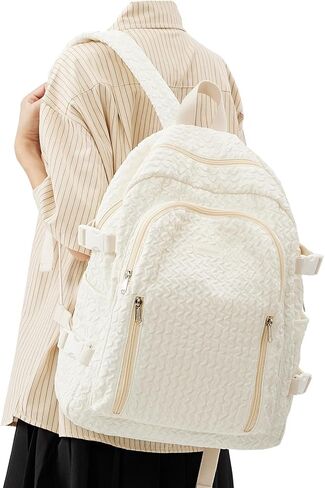 weradar Lightweight Middle School Bag For Teens Girls,Kawaii Backpack For College Students,Aesthetic Bookbag,Cute School Backpack For Women Casual Daypack(Yellow) in Kuwait