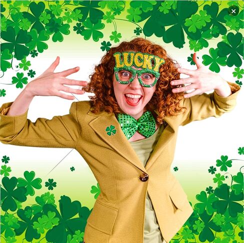 HAFILO 25/50/100/200 pieces small green enamel St. Patrick's Day pins Four leaf clover lapel pin Shamrock brooch pins Patrick Day for women men Irish holiday souvenir gift badge bulk in Kuwait