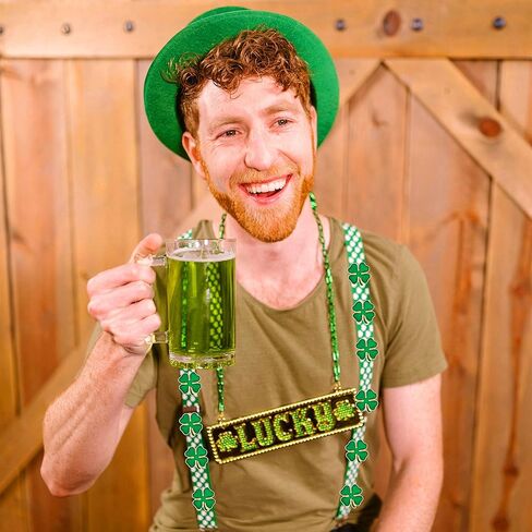 HAFILO 25/50/100/200 pieces small green enamel St. Patrick's Day pins Four leaf clover lapel pin Shamrock brooch pins Patrick Day for women men Irish holiday souvenir gift badge bulk in Kuwait