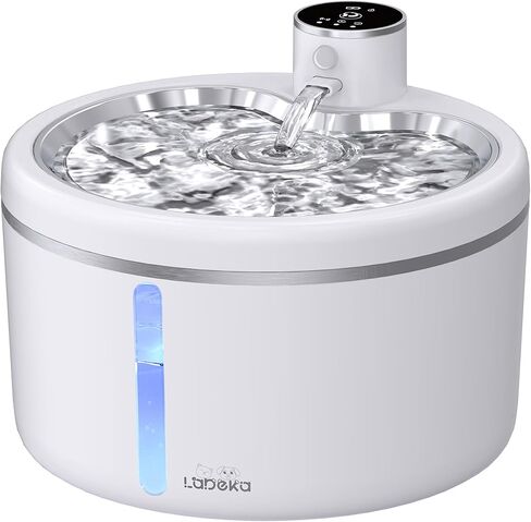 فلتر نافورة مياه للقطط، 8 عبوات من الفلاتر البديلة و8 عبوات من إسفنجات الفلتر المسبق البديلة، فلتر نافورة مياه للحيوانات الأليفة مناسب لنافورة مياه للقطط سعة 84 أونصة/2.5 لتر W01 in Kuwait