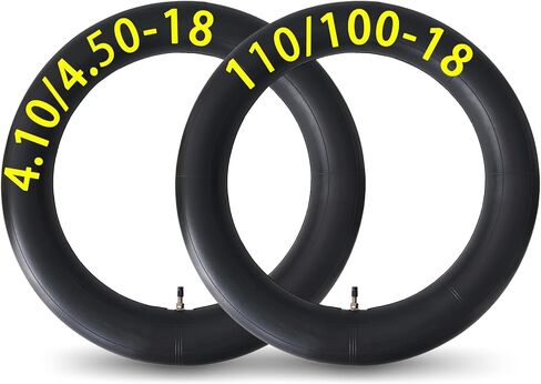 2-Pack 4.10/4.50-18 الأنبوب الداخلي 110/100-18 أنبوب الدراجة الترابية 110/90-18 110/80-18 120/90-18 120/80-18 100/100-18 أنبوب بديل in Kuwait