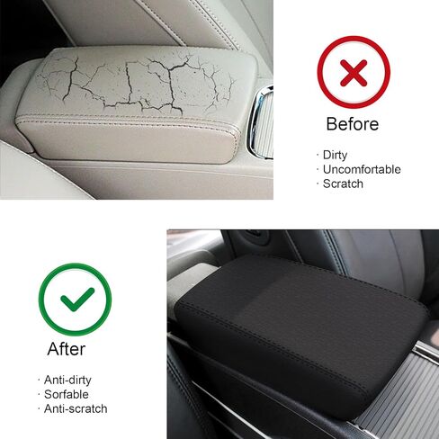 Center Console Cover for 2009-2012 Buick Lacrosse (Black),Waterproof Leather Anti-Scratch Armrest Cover for 2009 2010 2011 2012 Buick Lacrosse Accessories. in Kuwait