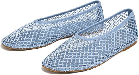 SOVANYOU Mesh Ballet Flats for Women Slip On Round Toe Comfy Casual Office Fishnet Ballerina Flat Shoes in Saudi Arabia
