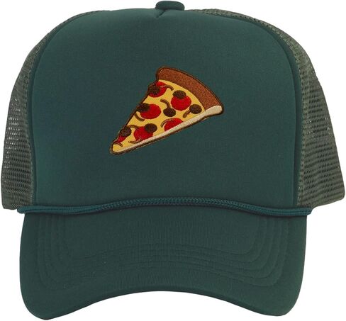 Adult Men's Pepperoni Pizza Slice Rope Foam Trucker Hat in Kuwait
