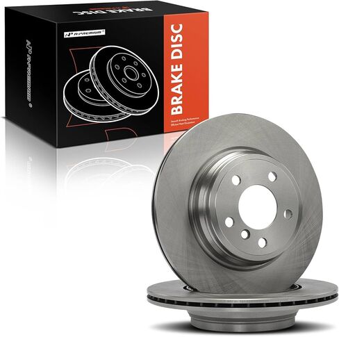دوارات فرامل قرصية A-Premium مقاس 12.99 بوصة (330 مم) متوافقة مع موديلات BMW مختارة - 328i، 330i، 330i GT xDrive، 335i، 335i xDrive، 340i، 428i، 430i، 430i Gran Coupe، 435i، 440i، مجموعة مكونة من قطعتين in Saudi Arabia