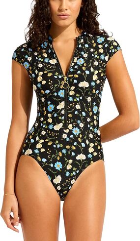 Seafolly Women's Zip Front One Piece in Kuwait