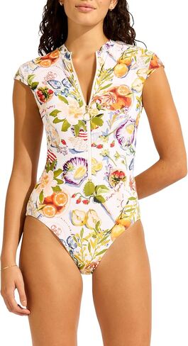 Seafolly Women's Zip Front One Piece in Kuwait