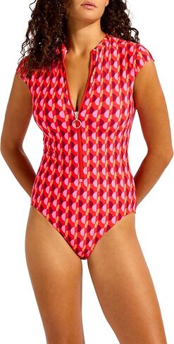 Seafolly Women's Zip Front One Piece in Kuwait
