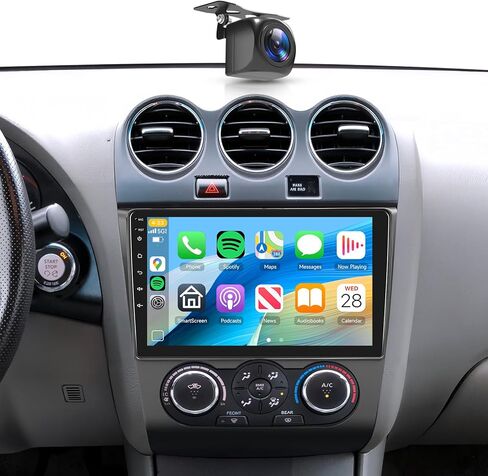 8Core 2+64G ستيريو سيارة لنيسان ألتيما 2008-2012 (دليل A/C) Carplay Android Auto، 9 بوصة 1280 * 720P IPS شاشة تعمل باللمس، Android/GPS/WiFi/32band DSP صوت/بلوتوث/SWC/كاميرا احتياطية in Saudi Arabia