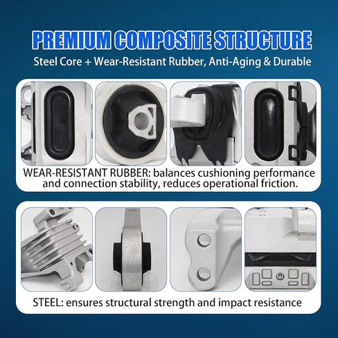 4 قطعة مجموعة تركيب المحرك وناقل الحركة مناسبة لـ JEE.p Cherokee 2014-2022 Chry.sler 200 2015-2017، استبدال 68192832AB 68192832AC 68353710AB 4877788AF 68172350AC 68418876AB in Kuwait