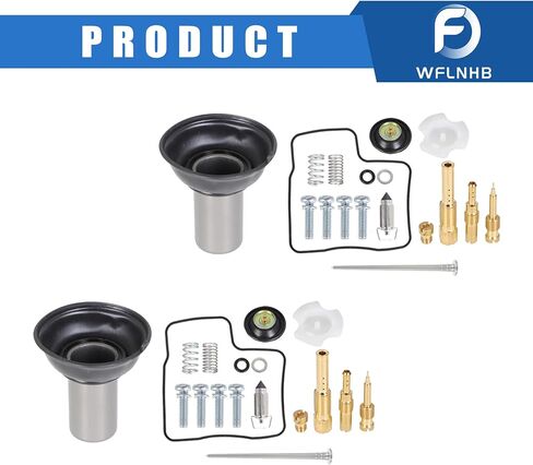 WFLNHB 2 x Carb Carburetor Repair Kit and Diaphragm Replacement for Honda VT VLX400 600 1994-1997 1998-2003 in Saudi Arabia