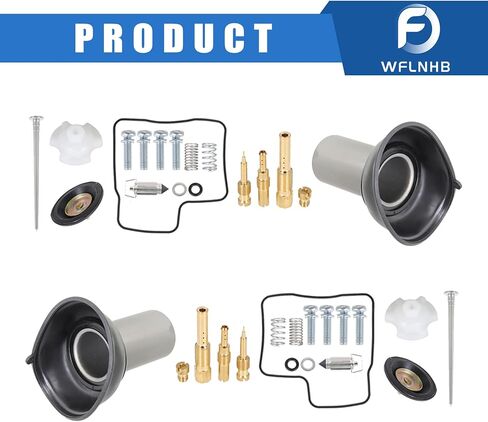 WFLNHB 2 x Carb Carburetor Repair Kit and Diaphragm Replacement for Honda VT VLX400 600 1994-1997 1998-2003 in Saudi Arabia