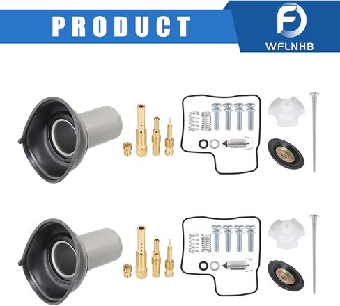WFLNHB 2 x Carb Carburetor Repair Kit and Diaphragm Replacement for Honda VT VLX400 600 1994-1997 1998-2003 in Saudi Arabia