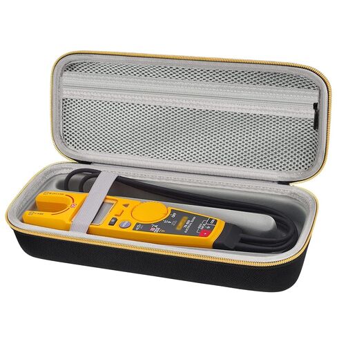 Case Compatible with Fluke T5-1000/ T5 600/ T6-1000/ T6 600 Electrical Voltage, Continuity and Current Tester Meter Organizer Holder - Black (Box Only) in Kuwait