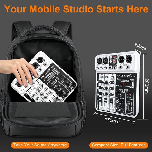 خلاط الصوت وحدة تحكم خلط واجهة الصوت 99 بت DSP مضخم الطاقة USB DJ Mixer + 48V مصدر الطاقة الوهمي بلوتوث، تسجيل الاستوديو تسجيل الوسائط الجديدة (PD-1) in Kuwait