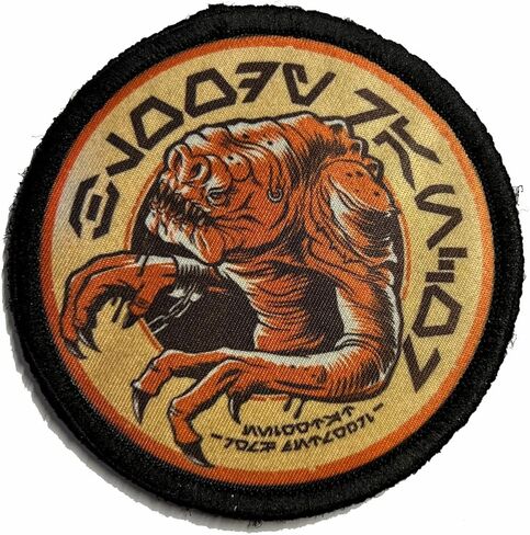 Redheaded Tshirts - Bloody Rancor from Oga's Cantina Morale Patch - Inspired by Batuu from Galaxy's Edge - Custom Patches - Made in The USA in Kuwait
