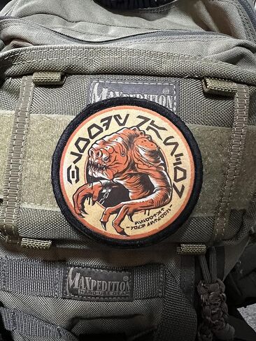 Redheaded Tshirts - Bloody Rancor from Oga's Cantina Morale Patch - Inspired by Batuu from Galaxy's Edge - Custom Patches - Made in The USA in Kuwait
