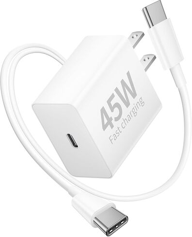 شاحن سريع USB C بقدرة 45 وات لهاتف Google Pixel 9/9 Pro/9 Pro XL/9 Pro Fold، 2 حزمة شاحن حائط USB C فائق السرعة بقدرة 45 وات مع كابل [6FT+10FT] طويل USB C إلى C لشاحن هاتف Pixel in Saudi Arabia
