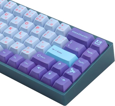 JOMKIZ PBT Keycaps,129 Keys Dye Sublimation Cherry Profile Keycaps Side Engraved Transparent Keycap Set for Cherry MX Switches ASIN/ISO Layout Mechanical Keyboards in Saudi Arabia